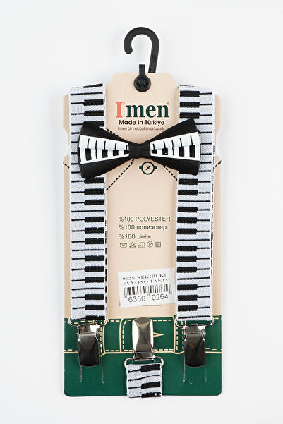 NEKİBUKİ Pantolon Askısı ve Papyon Takımı