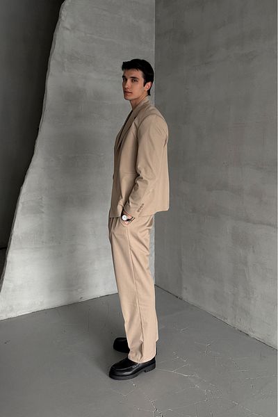 HYMAN Men's One Button Oversize Suit
