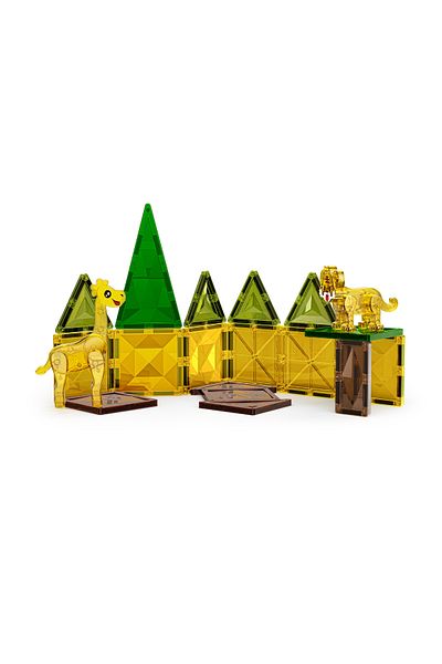 Magnetic Fields Jungle 3D Diamond Magnetic Tiles Set-18 Pcs