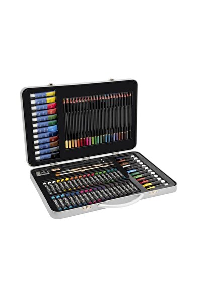 Nassau fine art Set pictura si desen 90 piese in cutie metalica