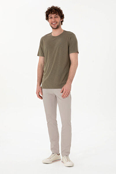 U.S. Polo Assn. Ανδρικό μπλουζάκι Regular Fit Crew Neck Modal Mink Basic 50298033-VR052