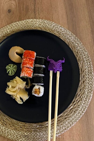 avangart art tasarım 3D Baskı Mor Ejderha Figürlü Chopstick Tutucu – Fantasti...