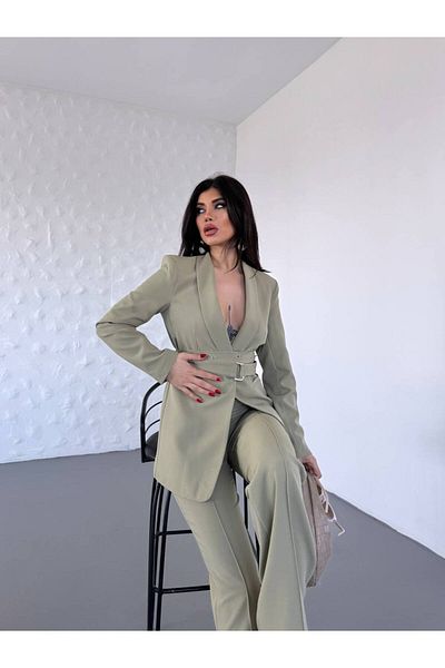 ZF BUTİK Premium-Set mit doppeltem Gürteldetail für Damen