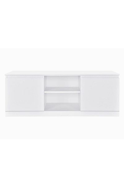 Danube Home Cenon TV Unit for TVs upto 50 Inches - White L130xW45xH50cm
