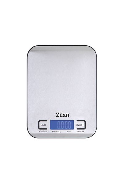 Zilan Cantar Alimentar Digital Zln2984 Gri, Capacitate 5000g, Inchidere Automata