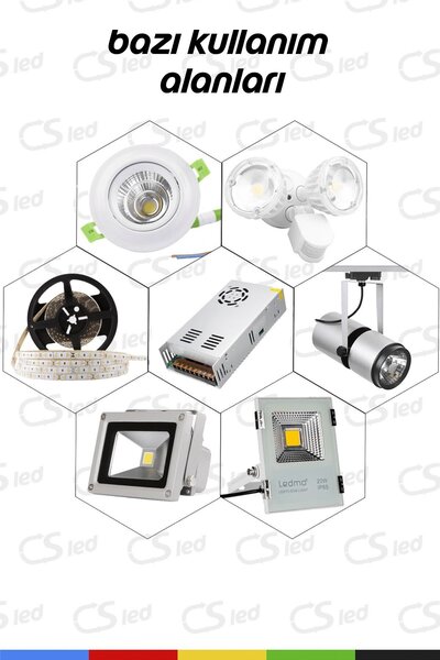 CSled 12 Volt 30 Amper Metal Kasa Fanlı Adaptör – Geniş Kasa Güç Kaynağı