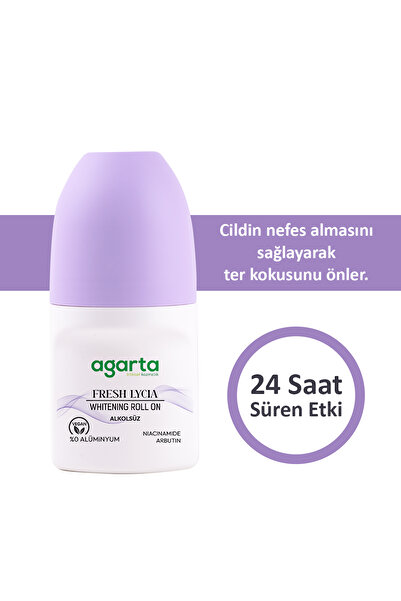 Agarta Ter Kokusu Önleyici 24 Saat Etkili Beyazlatıcı Kadın Fresh Lycıa Roll-on 50 ml