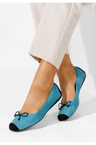 B T Shoes Balerini dama Amania V3 turcoaz