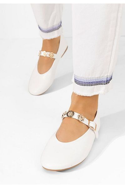 B T Shoes Balerini dama Christena albi