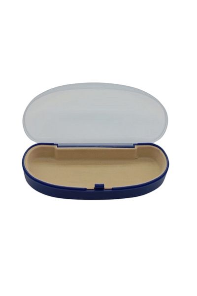 Safari Navy Blue Body Transparent Cover Sun Glasses Case Protection and Elegance in One