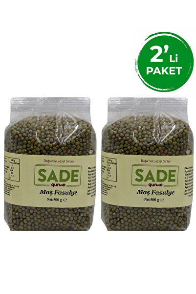 Sade Organik Sade Gurme Maş Fasulye 500 Gr. 2'li Ppaket