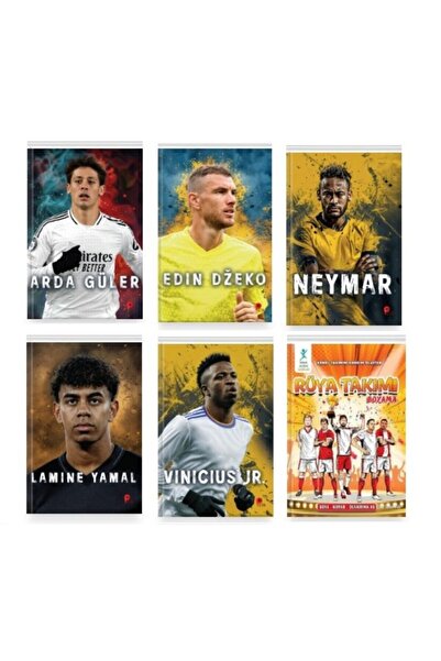peta kitap Set Arda Güler-neymar-džeko-vinicius Júnior-lamine Yamali-rüya Tak...