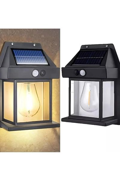 Bk Lighting BK-888 Solar Wall Light with Motion Sensor and Rechargeable Battery