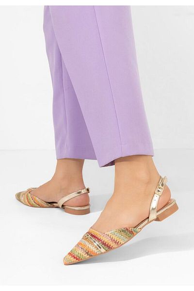 B T Shoes Balerini dama Candyce aurii