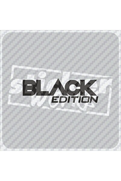 Sticker Works ملصق ثلاثي الأبعاد باللون الأسود