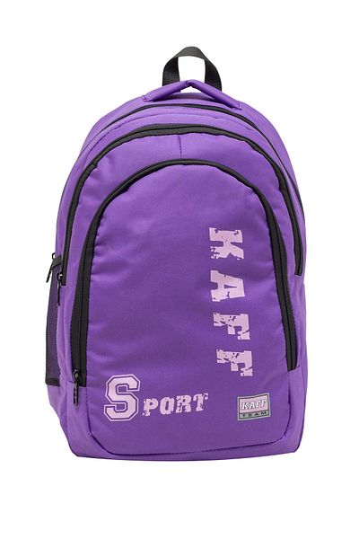 KAFF 3-Eye Purple Waterproof Orthopedic Back Support Unisex Backpack 00310