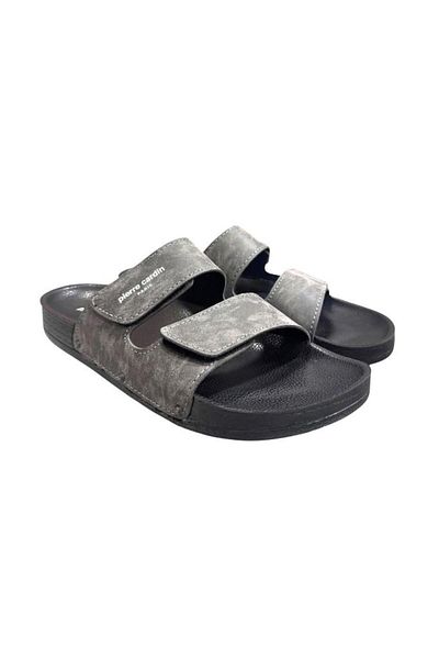 Pierre Cardin Double Banded Velcro Anatomical Sole Men's Slippers