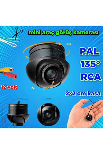 Navigold 19 mm MİNİ ARAÇ GÖRÜŞ KAMERASI ÖN YAN VEYA ARKA KULLANIMA UYUMLU 12 ...