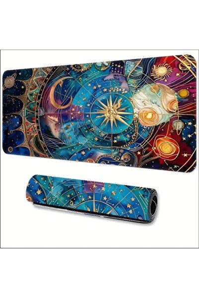 sgeteknoloji 70X30 سم تصميم فلكي عتيق مضاد للانزلاق سرعة سطح الألعاب لوحة ماوس الألعاب