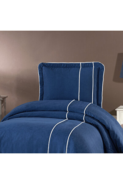 Solinas Collection مفرش سرير مملوء بالألياف من Nilya باللون الأزرق الداكن