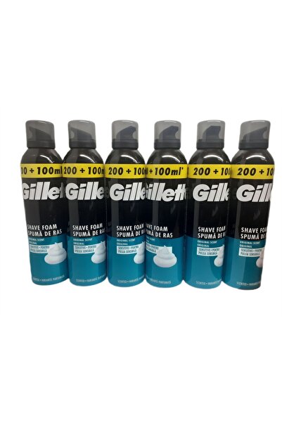 Gillette Tıraş Köpüğü 300 ml X 6 Adet