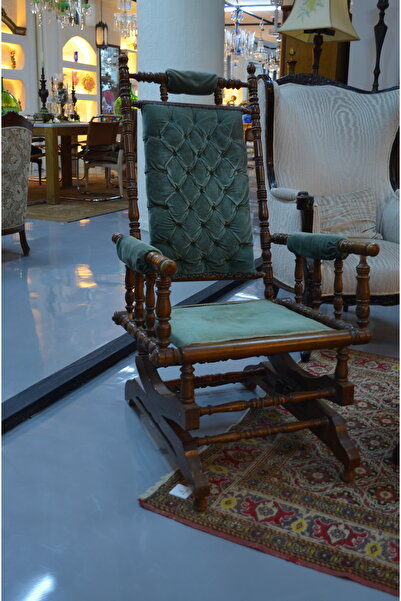 Vintage Antika Sallanan Sandalye