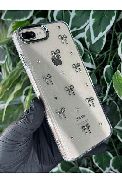 Store IPHONE 7 PLUS / 8 PLUS UYUMLU KALPLİ / KURDELELİ / KİRAZLI SİMLİ KILIF