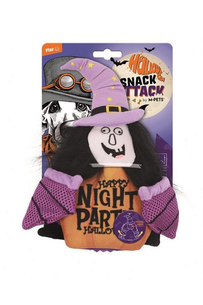 M-PETS Halloween Witch Snack Attack Dog Toy