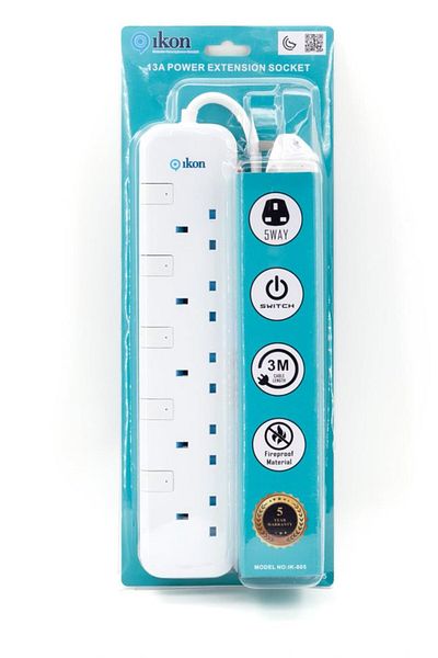 İkon Ikon 5 Way Extension With 5 Meter Cable Ik-805