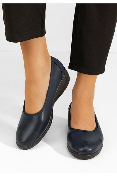 B T Shoes Pantofi cu platforma Aleshia albastri