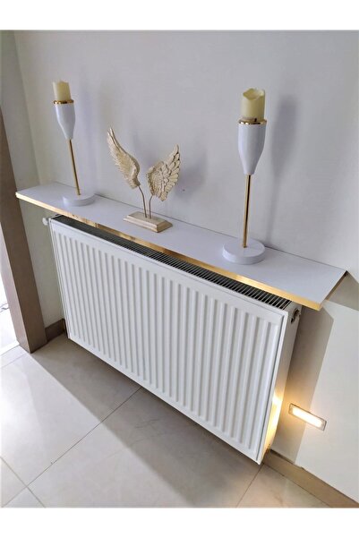 TALAŞTOZUM Gold Beyaz Petek Üstü Tak Çıkar Raf 120 Cm. (duvar Montajsız)