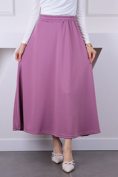İmajButik Αποξηραμένη τριαντάφυλλη ελαστική φούστα με κατάδυση