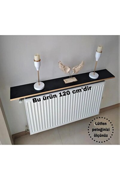 TALAŞTOZUM Gold Siyah Petek Üstü Tak Çıkar Raf 120 Cm. (duvar Montajsız)