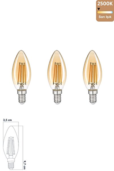 Heka Rustik Led Ampul 6W E14 2500K Gün Işığı ERD-34