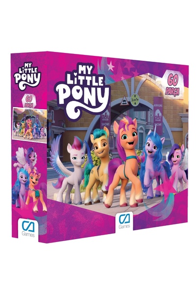 CA Games MyLittlePony Lisanslı 60 Parça 34x24cm Çocuk Puzzle Yapboz Serisi