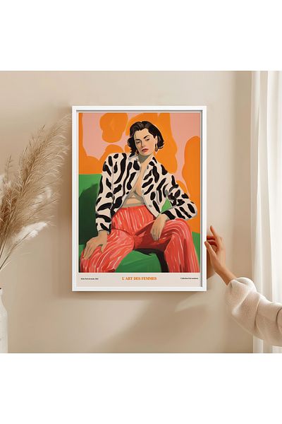 HOMEPACK Single Wooden Framed Painting One Piece Poster Painting Tk/1308