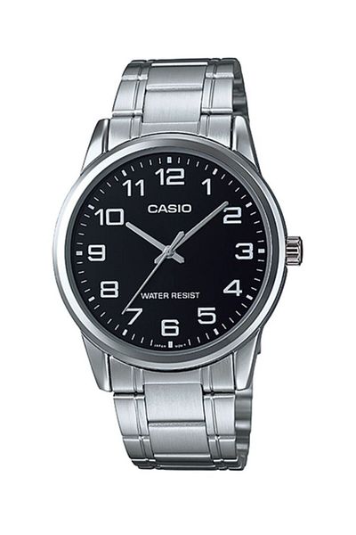 Casio Casio MTP-V001D-1BUDF 45mm Analog Quartz Watch with Stainless Steel Strap - Silver