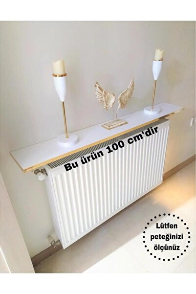 TALAŞTOZUM Gold Beyaz Petek Üstü Tak Çıkar Raf 100 Cm. (duvar Montajsız)