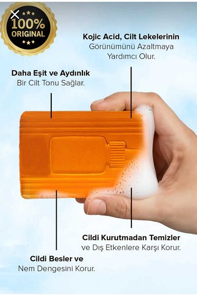 gut putzen Kojic Acid Soap (Turmeric and Kojic Acid) Anti-Blemish