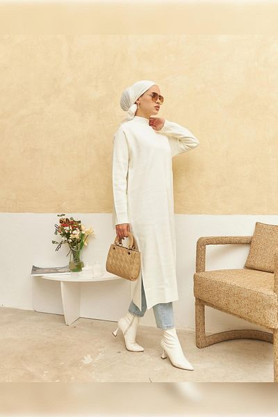 Nissra Ankanoor White Knitwear Anka 256332