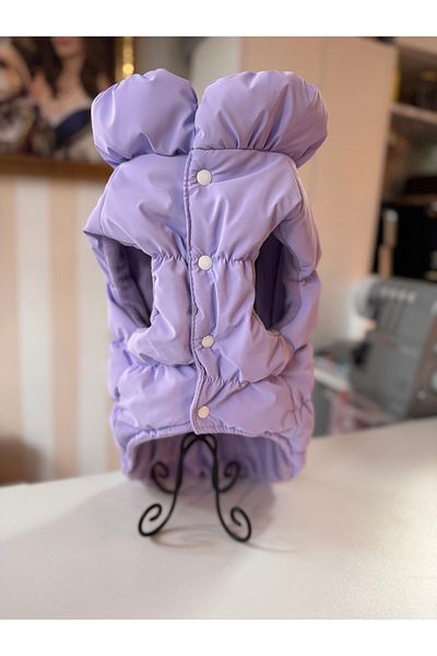 For a Fur Lilac Purple Dog Inflatable Pouf Vest