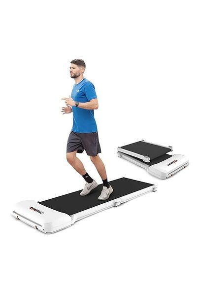 Fitness World Folding Belt Trailer, Mini Noise Free Conveyor Home Flat Belt White- FW-322