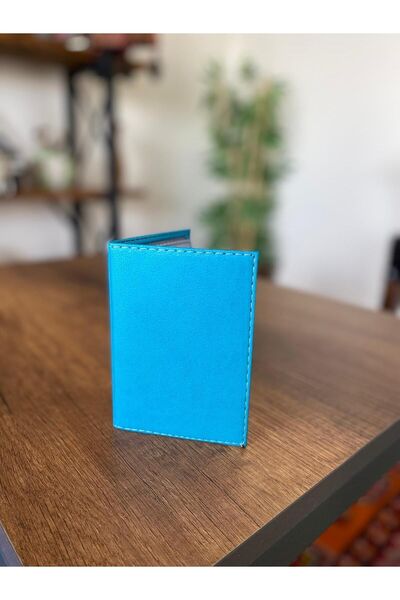 EFE DERİ حافظة رخصة السيارة مخيطة من الجلد وواقي الترخيص