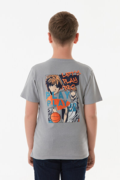 Fulla Moda Back Anime Printed Boys' T-Shirt