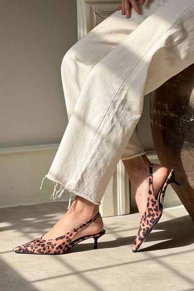 NİŞANTAŞI SHOES Melvin Leopard Patterned Satin Ankle Elastic Detail Women's Heeled Shoes