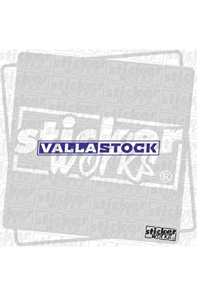 Sticker Works ملصق مخزون فالا باللون الأزرق