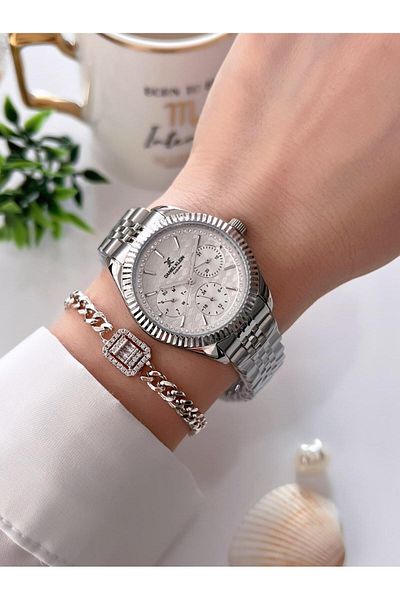 Daniel Klein Steel Cord 3 Atm Water Resistant Design Women's Wristwatch + Bracelet