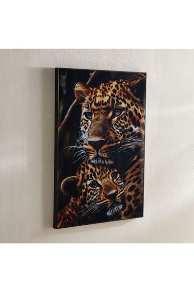 Home Box Fossel Tiger Framed Picture - 50x70x2.5 cm