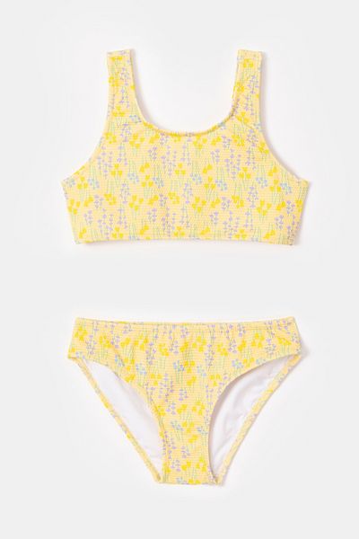 Woody 10-16 Years Girl Upf50+ Protection Bikini-Yab Yellow