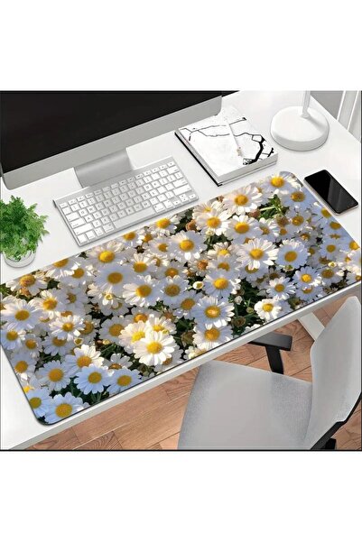 sgeteknoloji 70X30 سم ديزي تحت عنوان قاعدة غير قابلة للانزلاق سرعة سطح الألعاب لوحة ماوس الألعاب